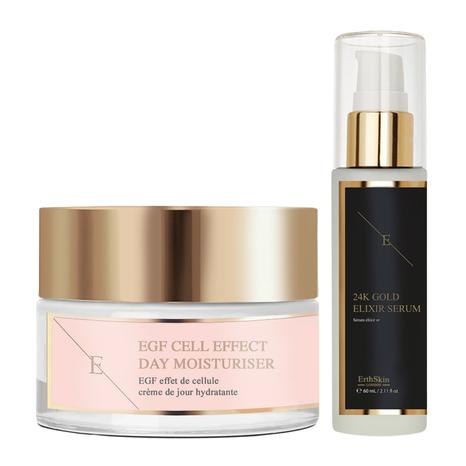 Anti-Wrinkle Elixir Serum 24k Gold 60ml + EGF Cell Effect Day Moisturiser 50ml