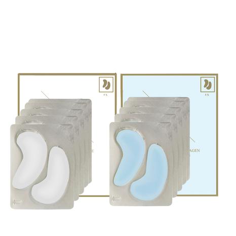 HYALURONIC ACID + COLLAGEN HYDROGEL EYE PADS 5 X 2 + DOUBLE COLLAGEN + ROSE HYDROGEL EYE PADS 5 X 2