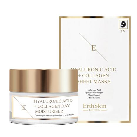 Hyaluronic acid & Collagen Day Cream + Hyaluronic Acid & Collagen Mask - 3 sheets
