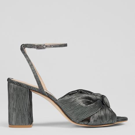 Silver Eliana Heeled Sandals