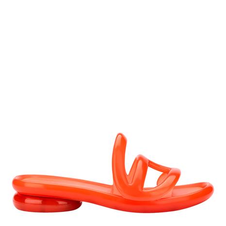 Orange Telfar Jelly Flat Sandals
