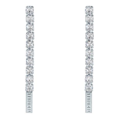 Silver Mellsie Icon Crystal Drop Earring
