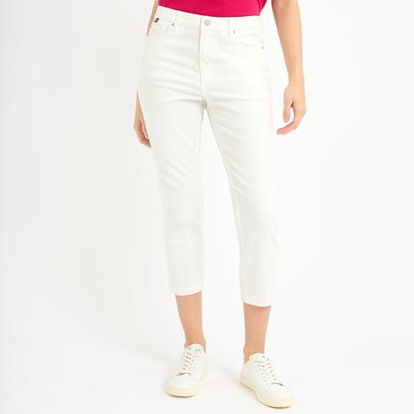 White Classic Cropped Jean