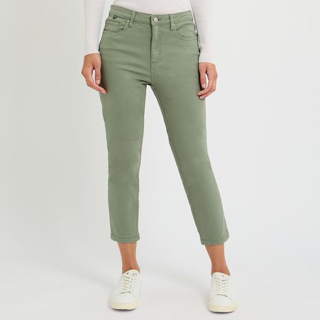 Khaki Classic Cropped Jean