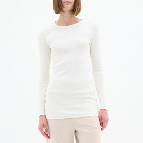 White Lolah Base Long Tee