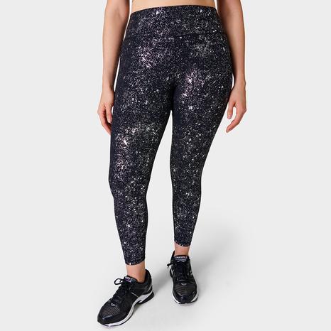 Black Sparkle 7/8 Workout Leggings