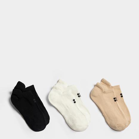 Workout Trainer Socks 3 pack - Lily White