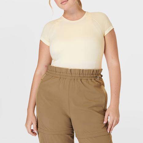 Ascend Athlete Seamless Workout T-Shirt - Sabi Cream