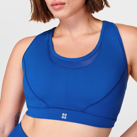 Power Icon Running Bra - Lightning Blue