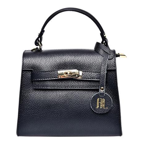 Black Top Handle Bag