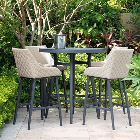 Regal 4 Seat Round Bar Set - Oatmeal