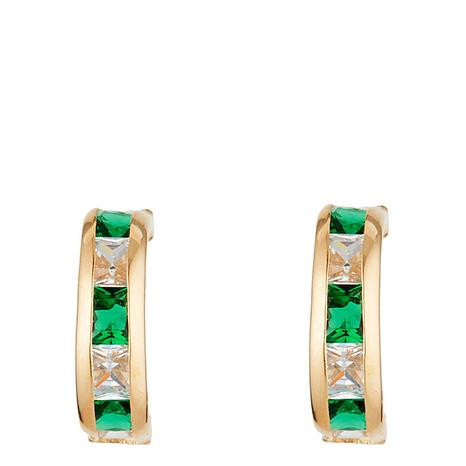 Yellow Gold Greenarc Earrings
