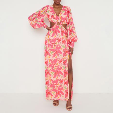 Pink Lily Odette Cut Out Maxi Dress 