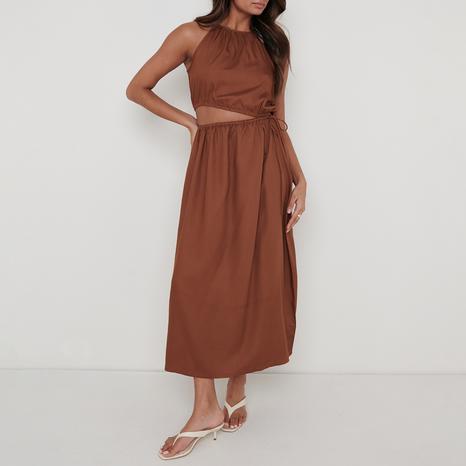 Espresso Fleur Cut Out Midaxi 