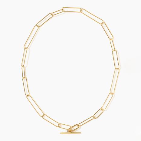 Yellow Gold Vermeil Paperclip Necklace