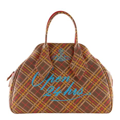 Brown Open 24H Coated Canvas Derby Large Yasmine