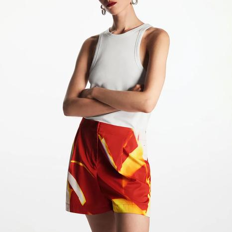 Red Glaucus Printed Shorts