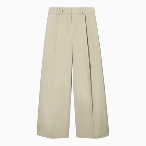 Ecru Leonis Wide Leg Trouser