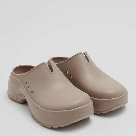 Taupe Chunky Clogs