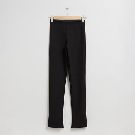 Black Skinny Fit Crop Trouser