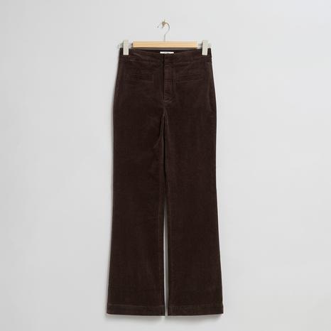 Chocolate Cord Relaxed Trousers