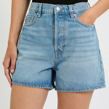 Light Blue Boyfriend Shorts