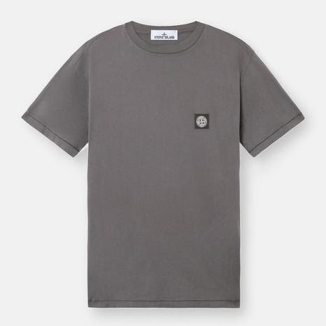 Grey Cotton Logo T-Shirt