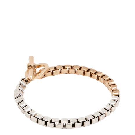 Gold Box Chain Bracelet