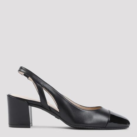 Black Sleek 50 Slingback Heeled Shoe