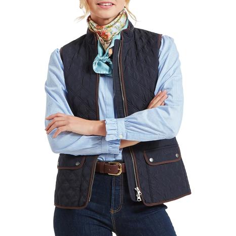 Navy Quilted Gilet