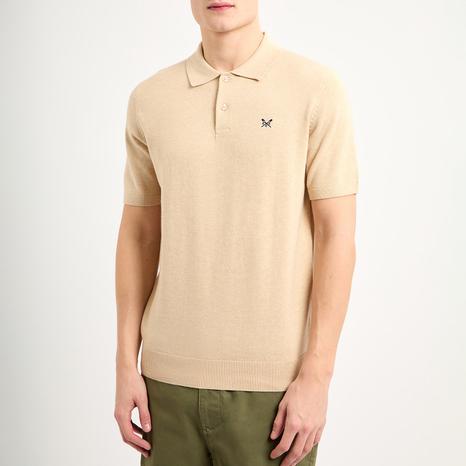 Beige Lightweight Knitted Polo Shirt