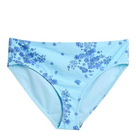 Blue Printed Bikini Bottom