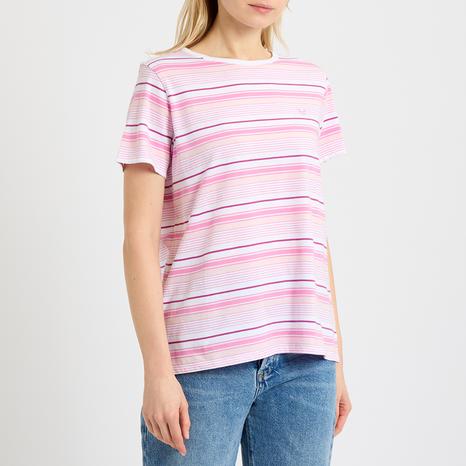 Pink Multi Stripe T-Shirt