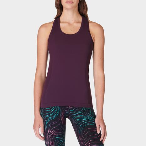 Athlete Seamless Workout Tank Top - Midnight Cherry Purple