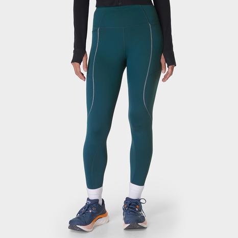 Therma Boost 7/8 Running Leggings - Deep Green