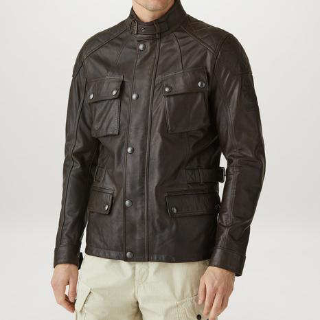 Black Turner Motorcycle Leather Jacket