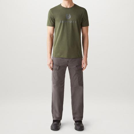 Green Belstaff Signature Cotton T-Shirt