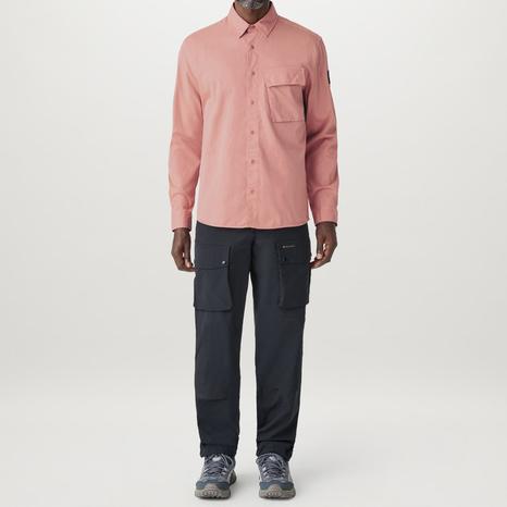 Rust Pink Scale Cotton Shirt