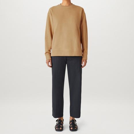 Beige Signature Cotton Sweatshirt