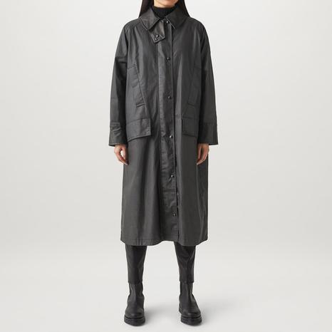 Black Aster Cotton Coat
