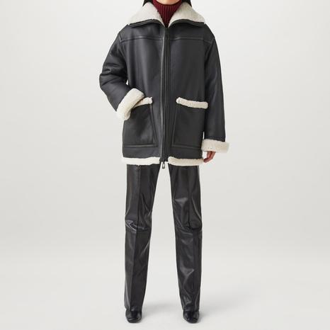 Black Aspen Shearling Coat