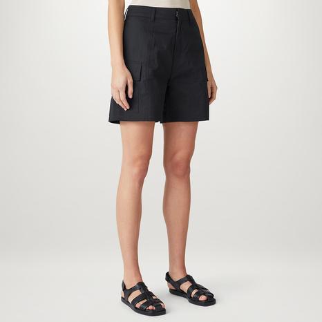 Black Stoke Utility Shorts