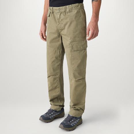 Khaki Dalesman Cargo Cotton Trousers