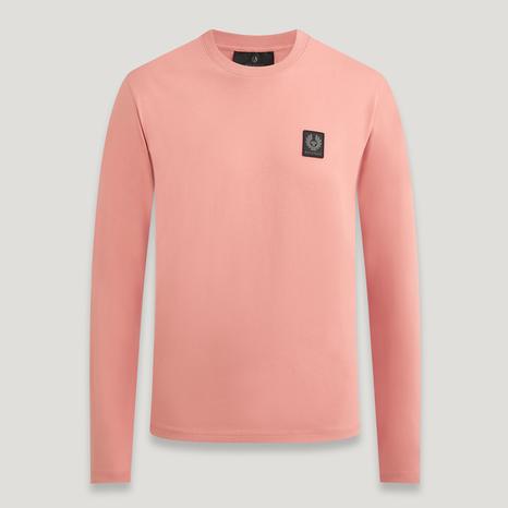 Rust Pink Monkford Long Sleeve Cotton Top
