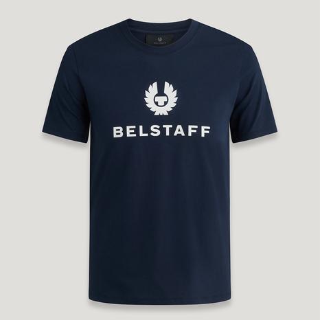 Navy Mariola Logo Cotton T-Shirt