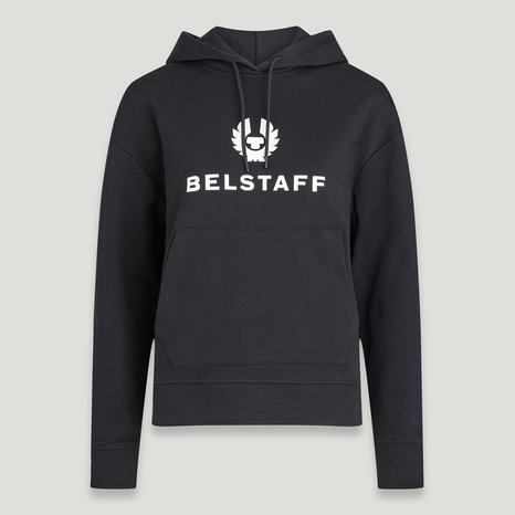 Black Rio Logo Cotton Hoodie
