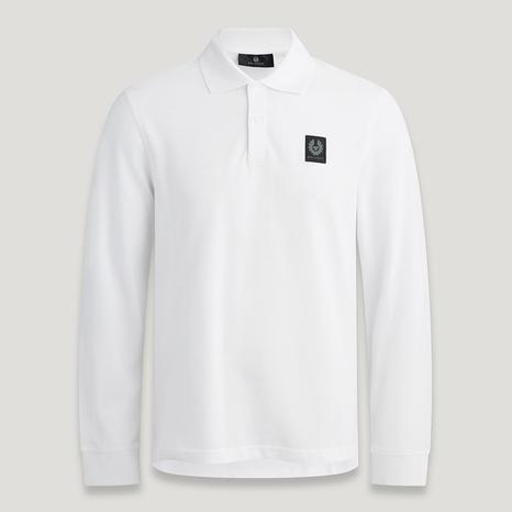 White Stewarton Cotton Polo Top
