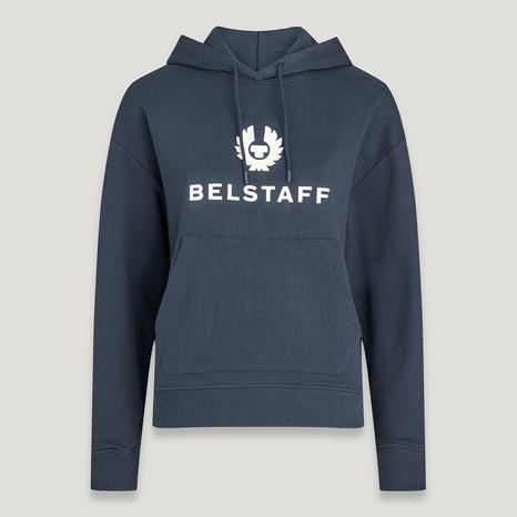 Navy Rio Logo Cotton Hoodie