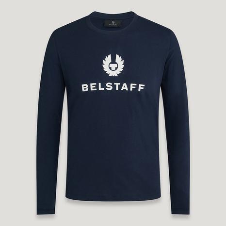 Navy Mariola Logo Cotton T-Shirt