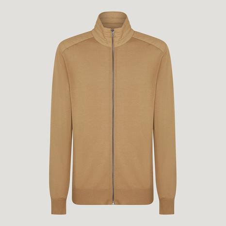Beige Kinsdale Zip Through Cardigan